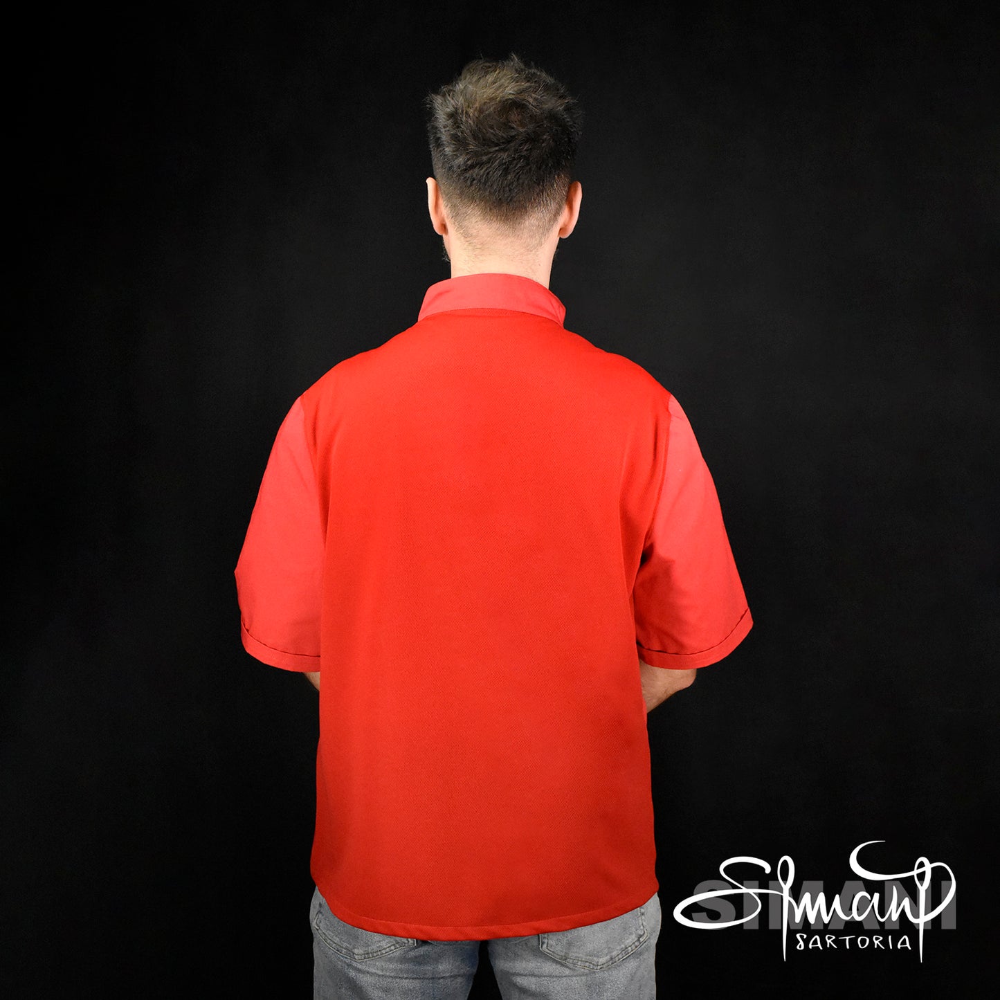 WELOVE - Men's short sleeve chef shirt