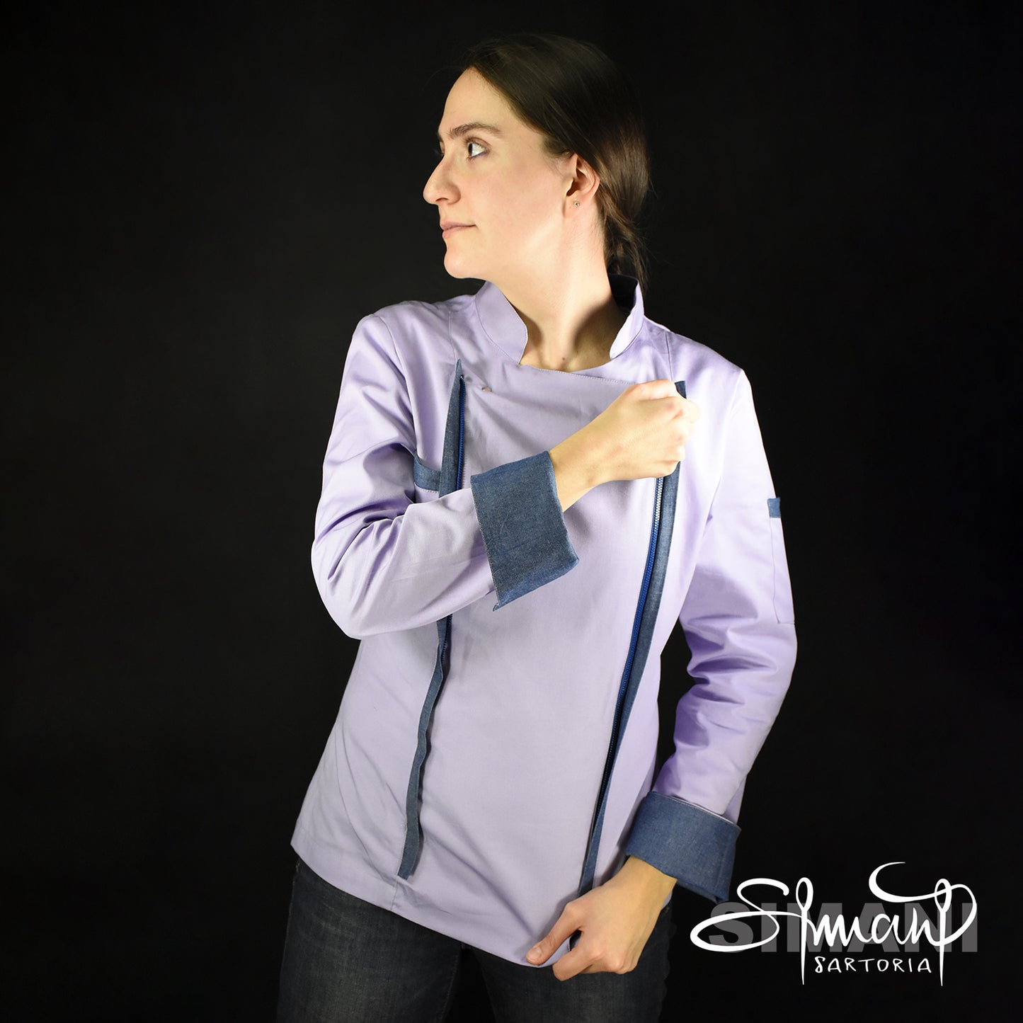 JEANS LAVANDA -  Woman Chef Jacket