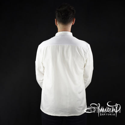 ZIPLINE SOLO WHITE - Men's Chef Jacket