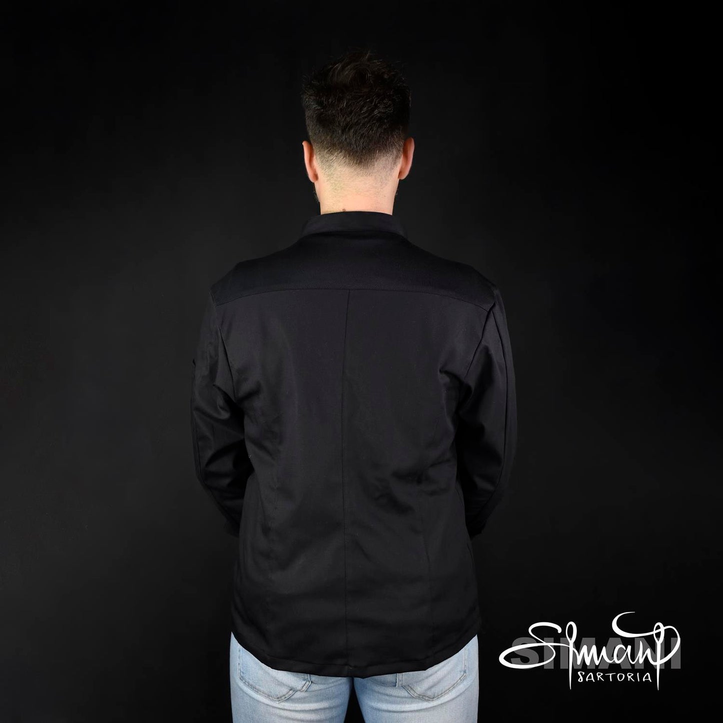 ZIPLINE SOLO BLACK - Men's Chef Jacket