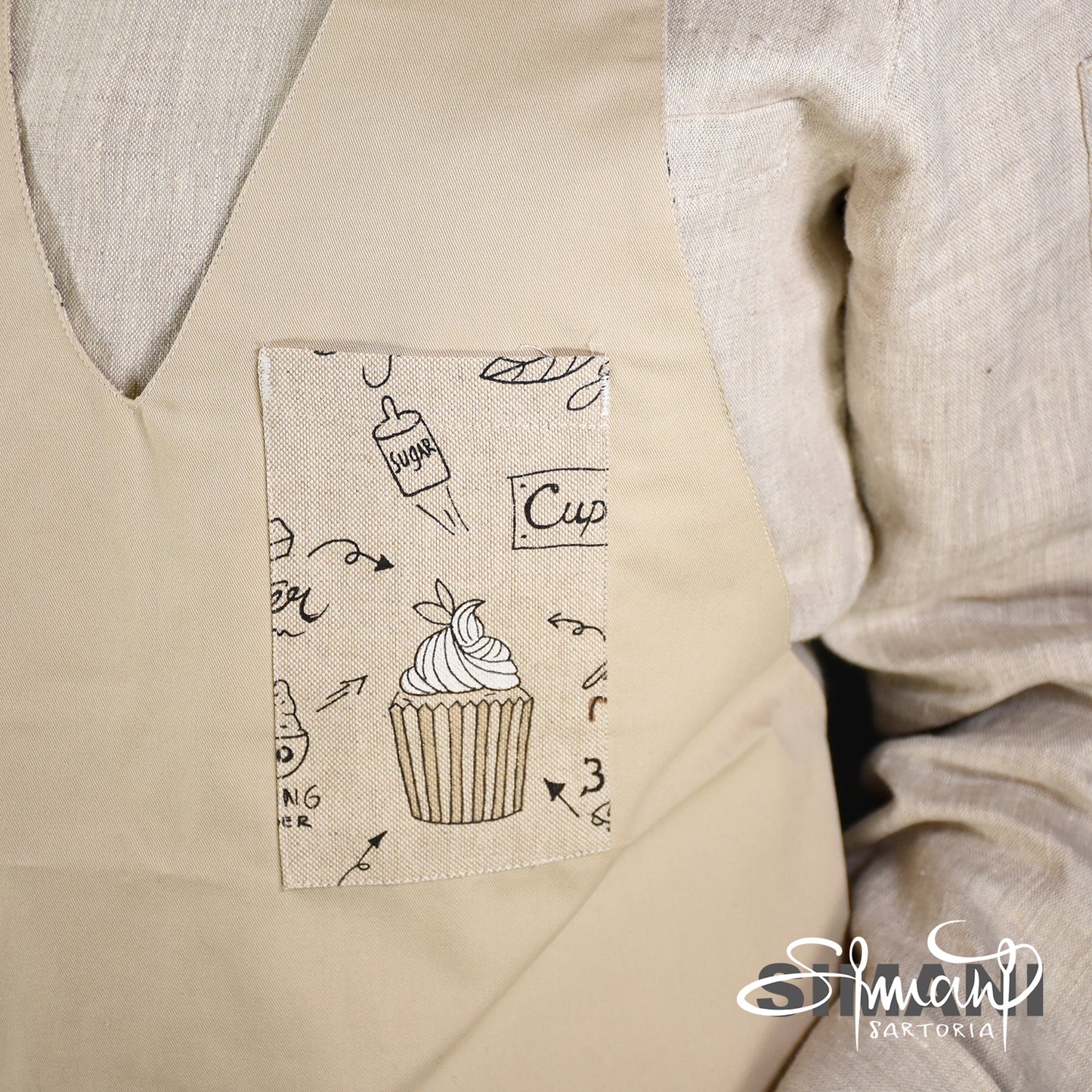 COFFEE BEIGE - Women's apron