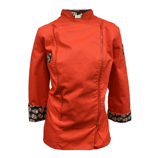 ZIPLINE RED CALAVERA - Woman Chef Jacket