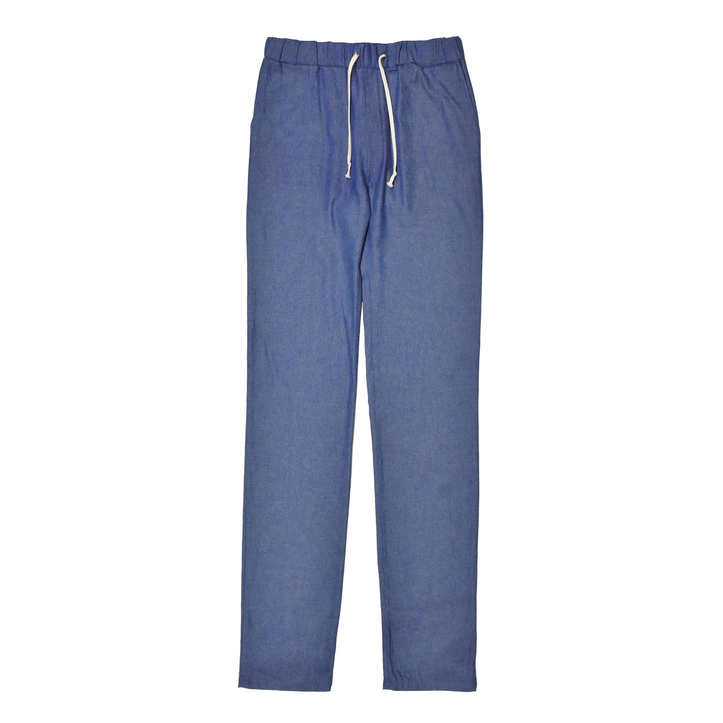 UNISEX COTTON TROUSERS WITH ELASTIC AND TIE