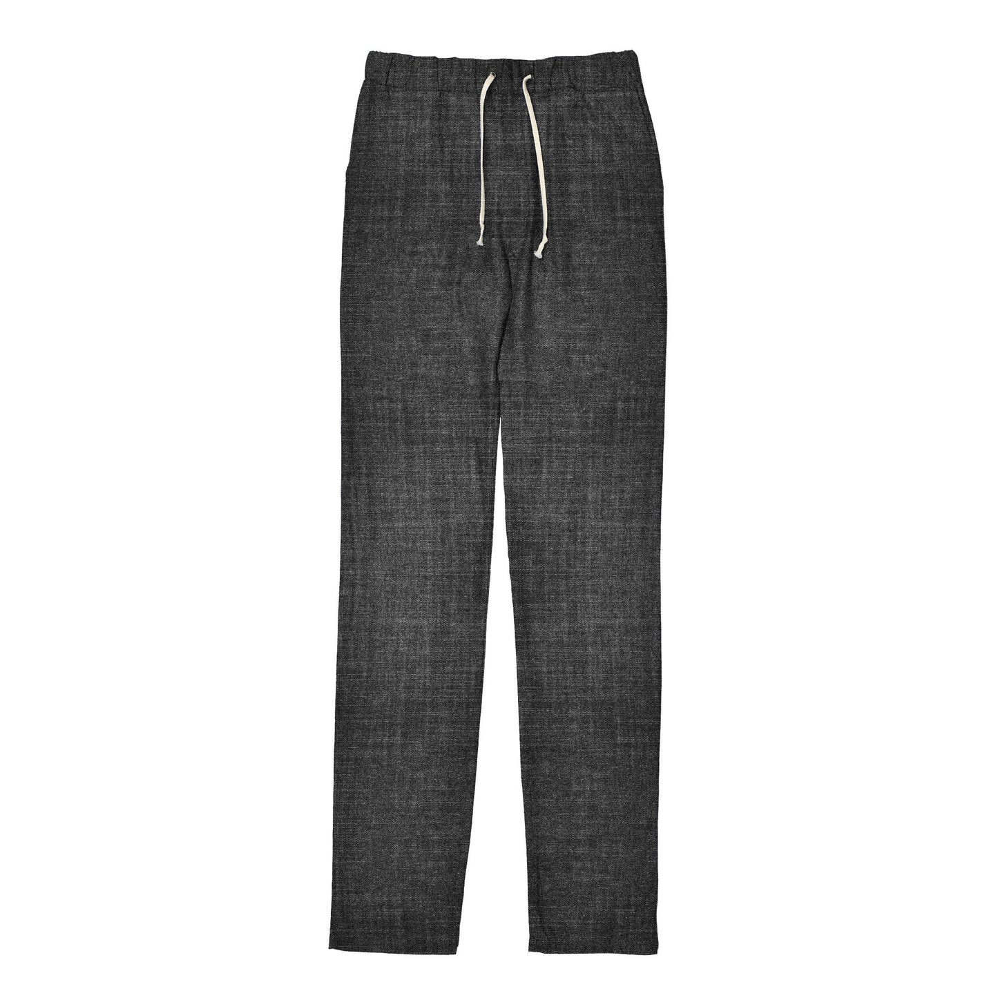 UNISEX COTTON TROUSERS WITH ELASTIC AND TIE