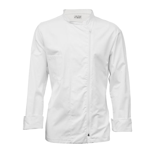 ZIPLINE SOLO WHITE - Men's Chef Jacket